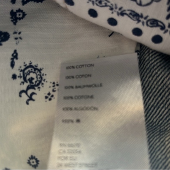 We The Free (Free People) Blue Denim Bailey Fray Hem Mini Skirt. Size 25 - Picture 6 of 9